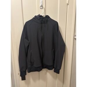 NIKE Sportswear Tech Hoodie Men's XL Black Y2K Full Zip Sweatshirt